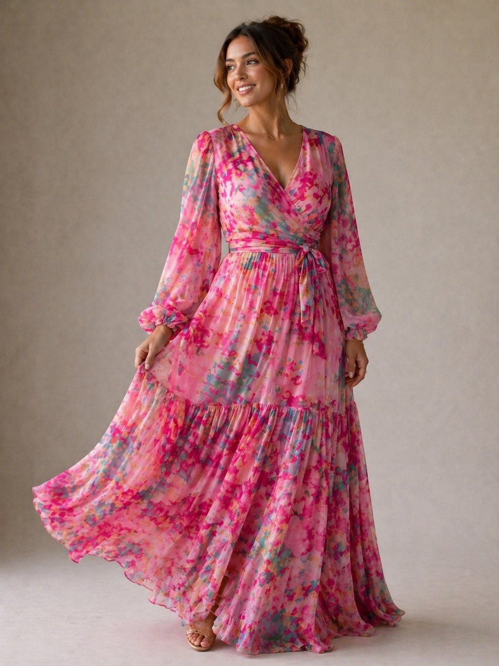 Ellis & Johnson™ | Wrap Dress with Floral Print