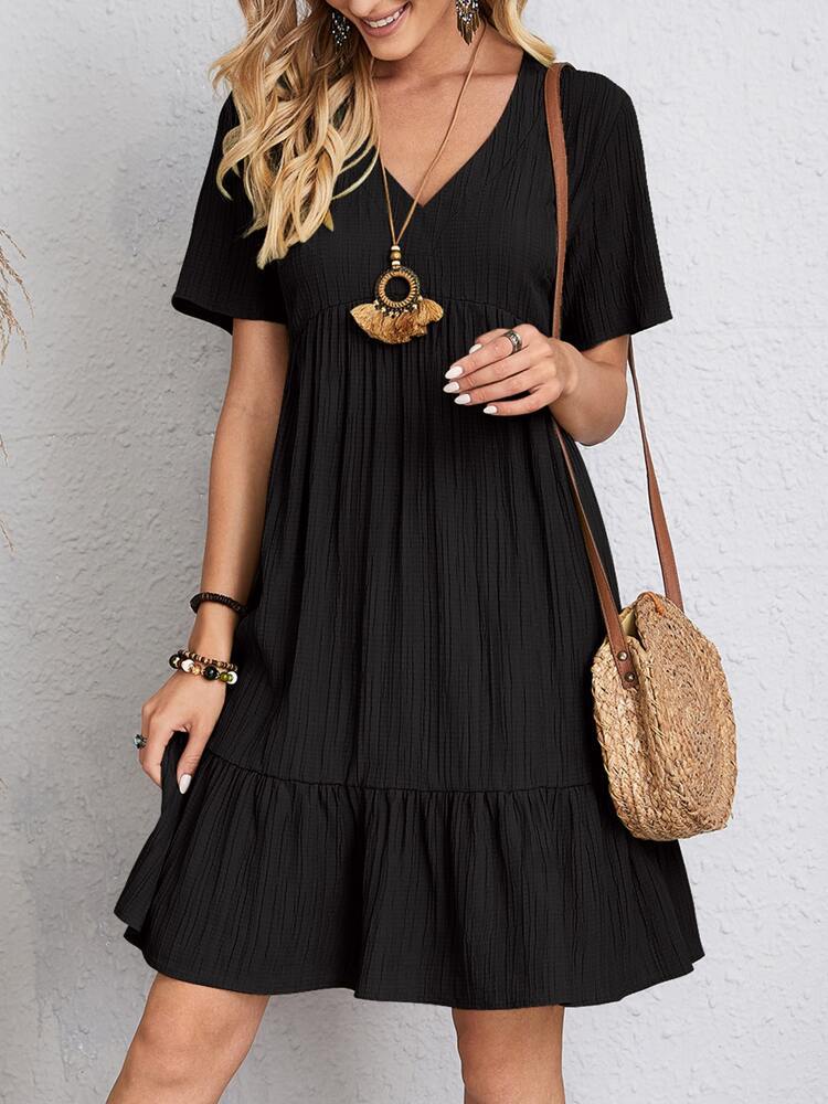 Susan | Elegant Layered Dress with Tummy Coverage