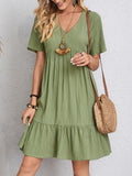 Susan | Elegant Layered Dress with Tummy Coverage