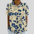 Delphine | Contrast Floral Blouse