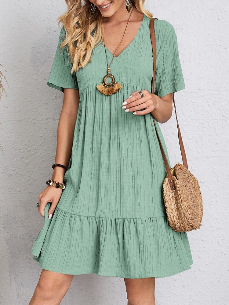 Susan | Elegant Layered Dress with Tummy Coverage