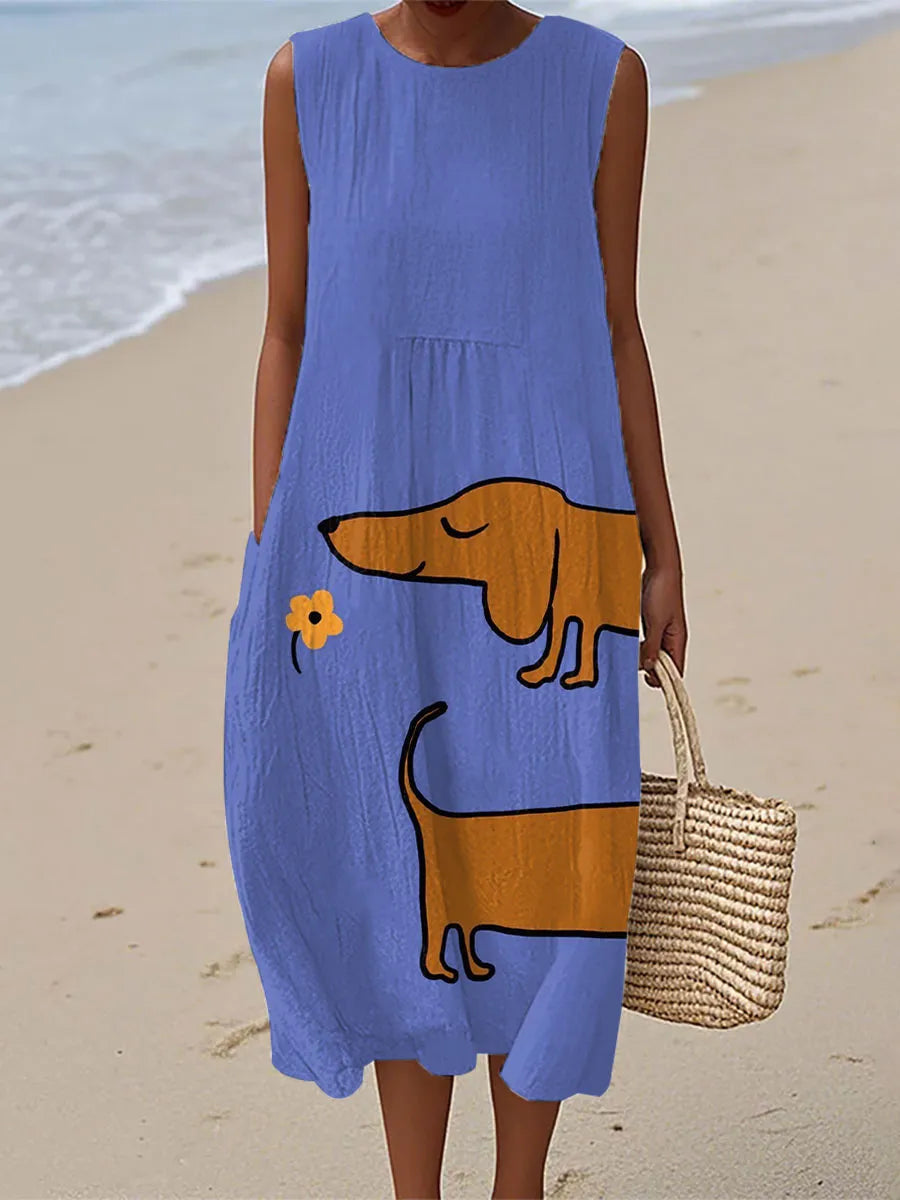 Sadie | Charming Dachshund Pattern Dress