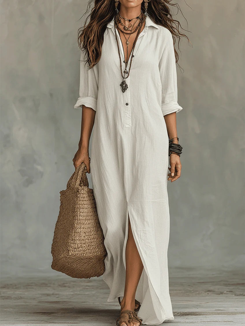 Nuala | Flattering Silhouette Maxi Dress