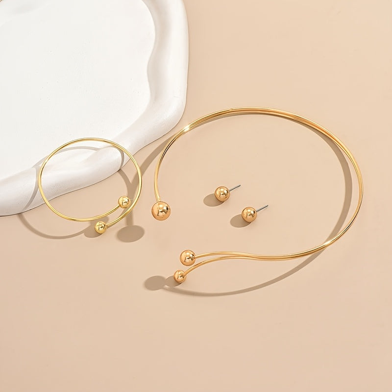 MODERN GEOMETRIC JEWELRY SET