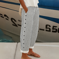 Valerie  | Stylish Striped Button Pants