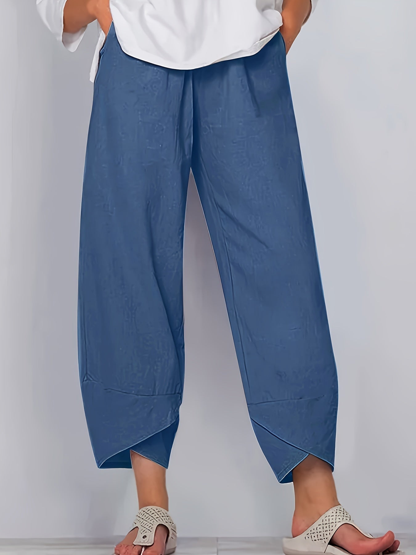 Glenda – Asymmetric Crop Trousers