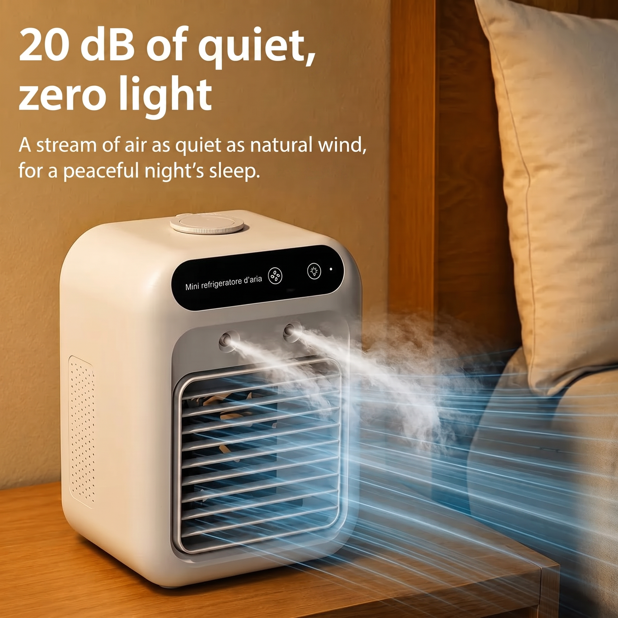 3-in-1 Portable Air Cooler 500ml Rechargeable