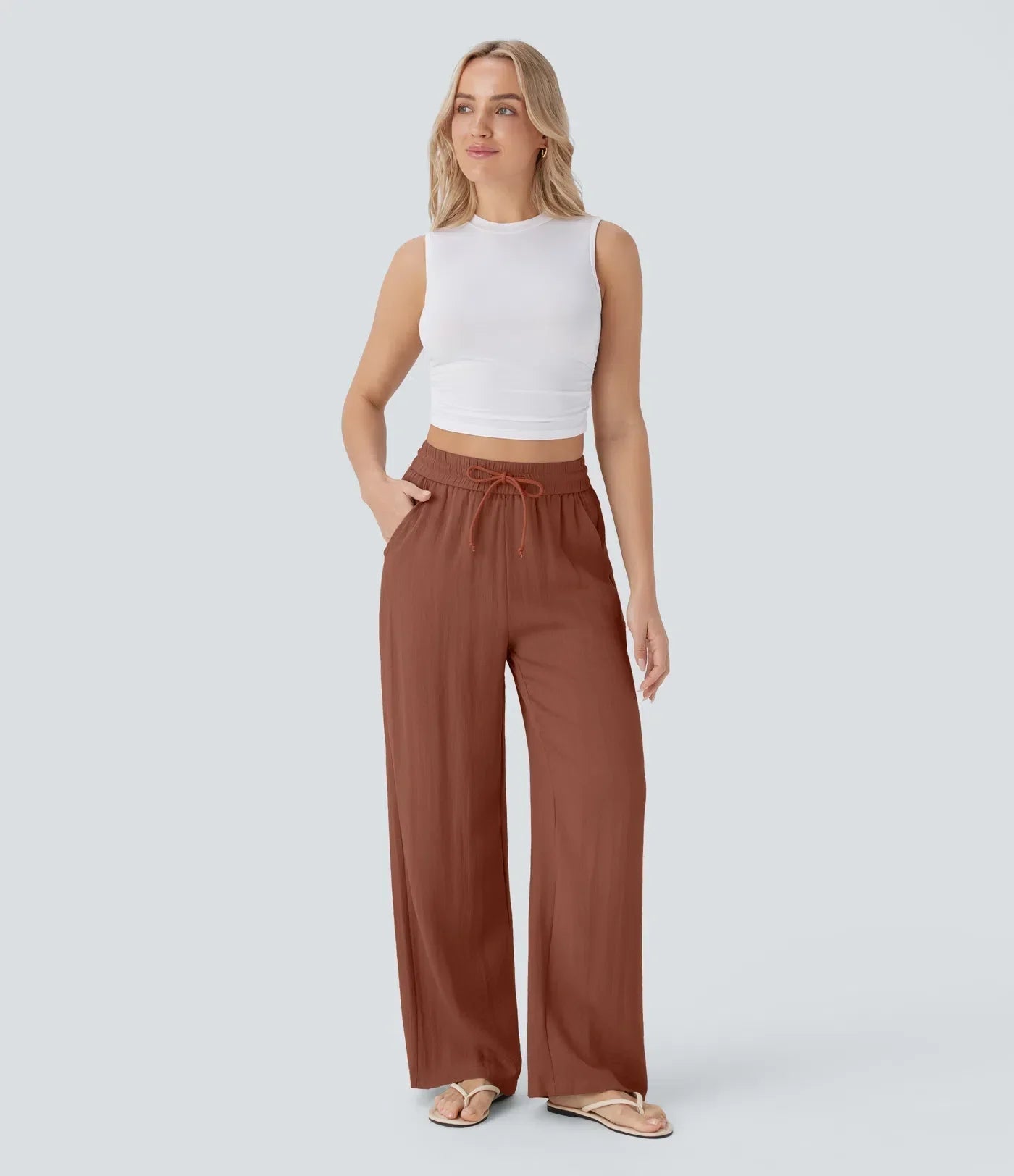 Sarah – Effortless Wide Leg Trousers