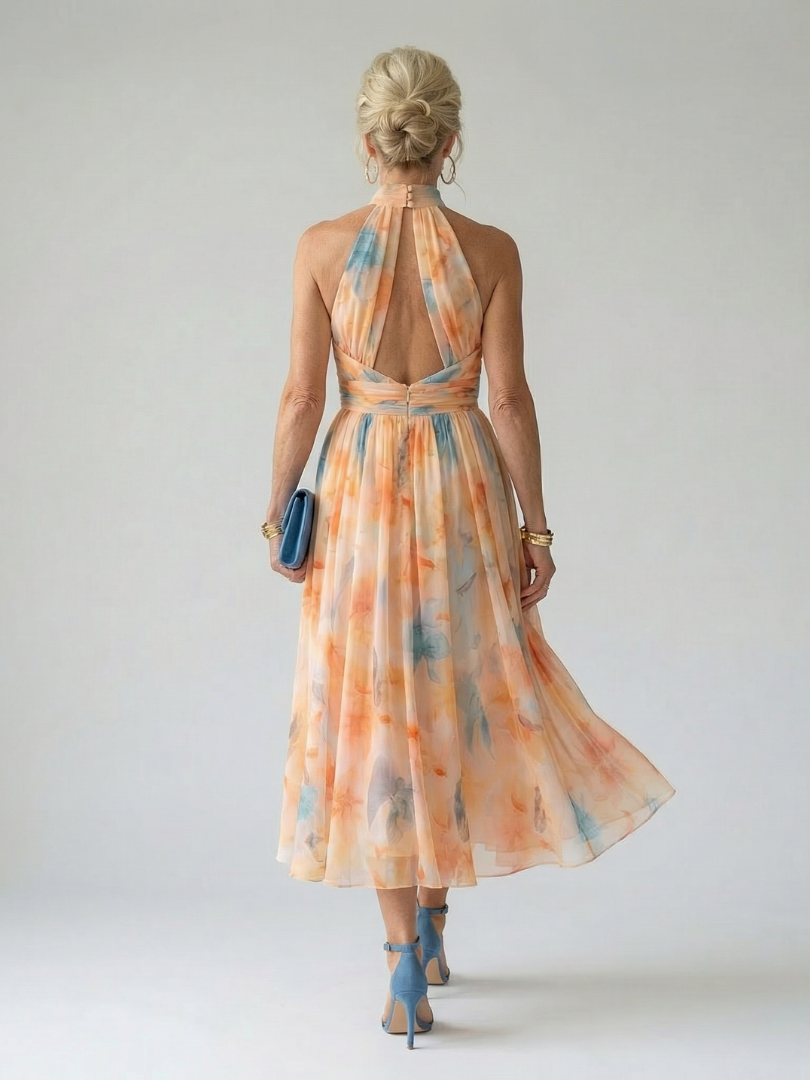 Ellis & Johnson™ | Soft Halter Midi Dress