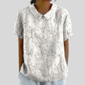 Édith | Minimalist Foliage Blouse