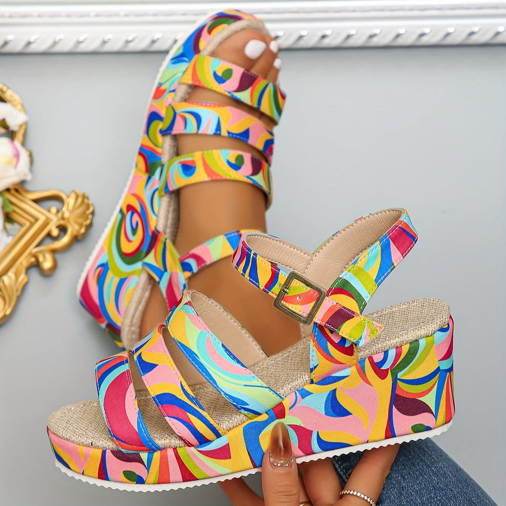 Elsie | Platform Ankle Strap Sandals