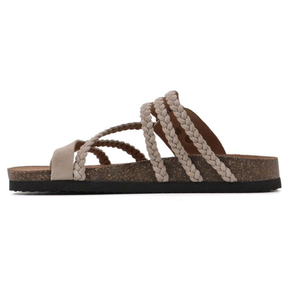 Dorothy | Braided Cork Sandals