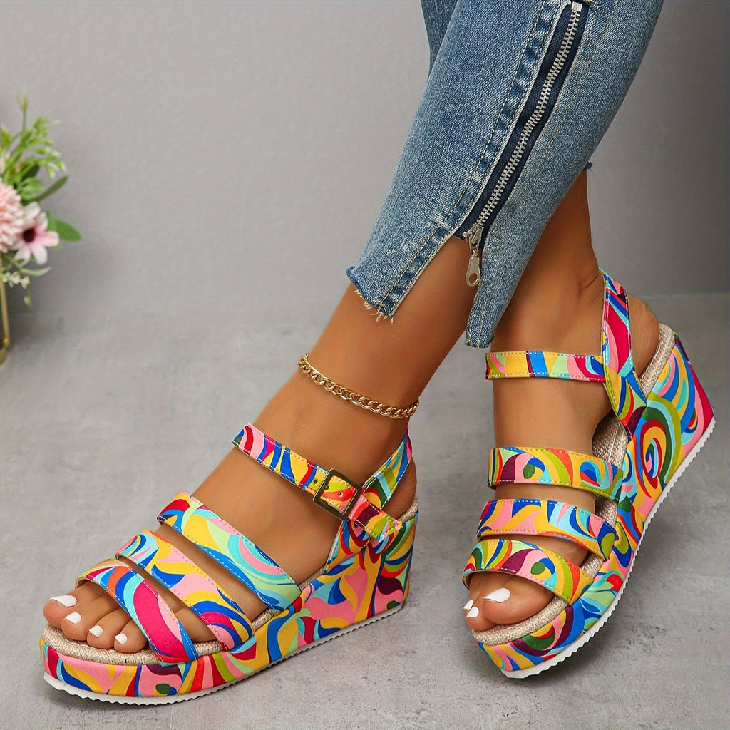Elsie | Platform Ankle Strap Sandals