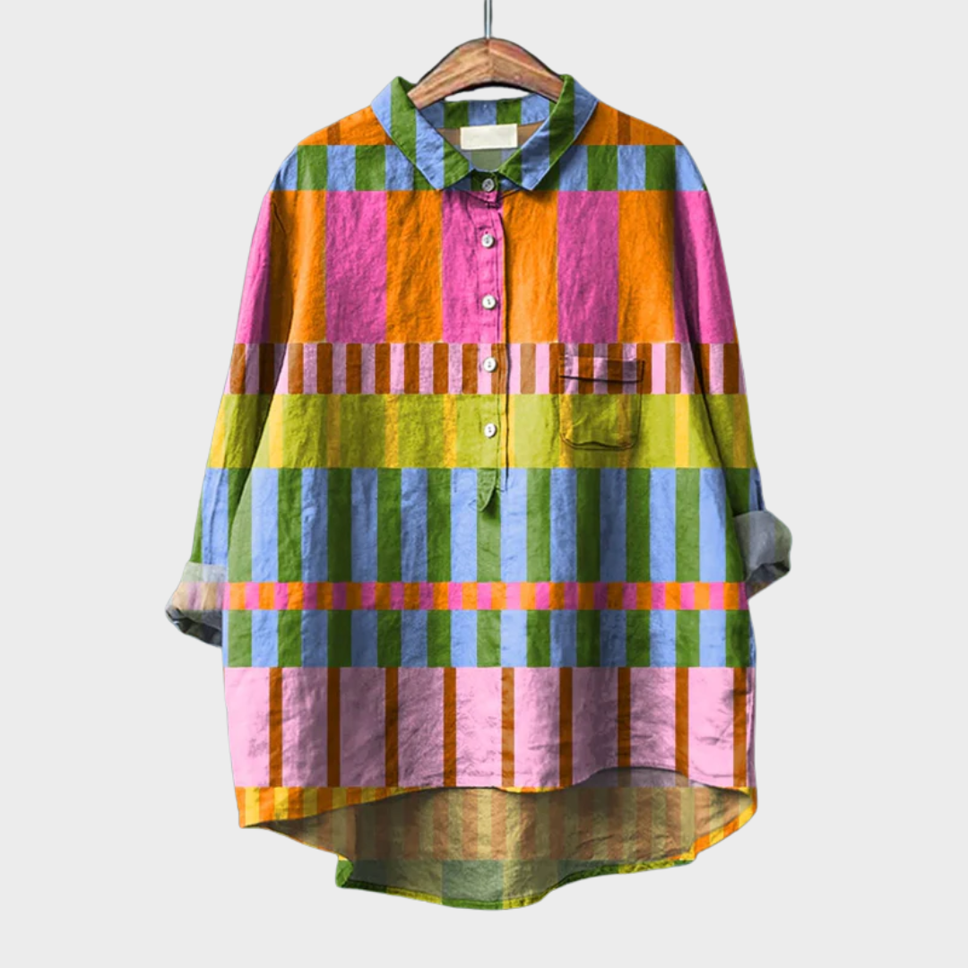 Azélie | Colourful Graphic Blouse