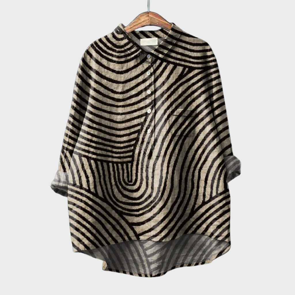 Hyacinth | Modern Graphic Blouse