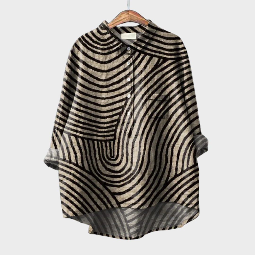 Hyacinth | Modern Graphic Blouse