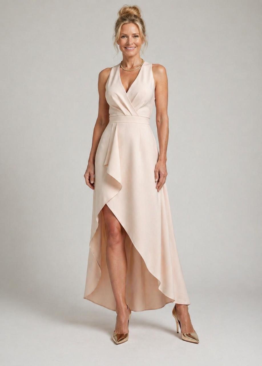 Ellis & Johnson™ | Midi Wrap Dress with V-Neck