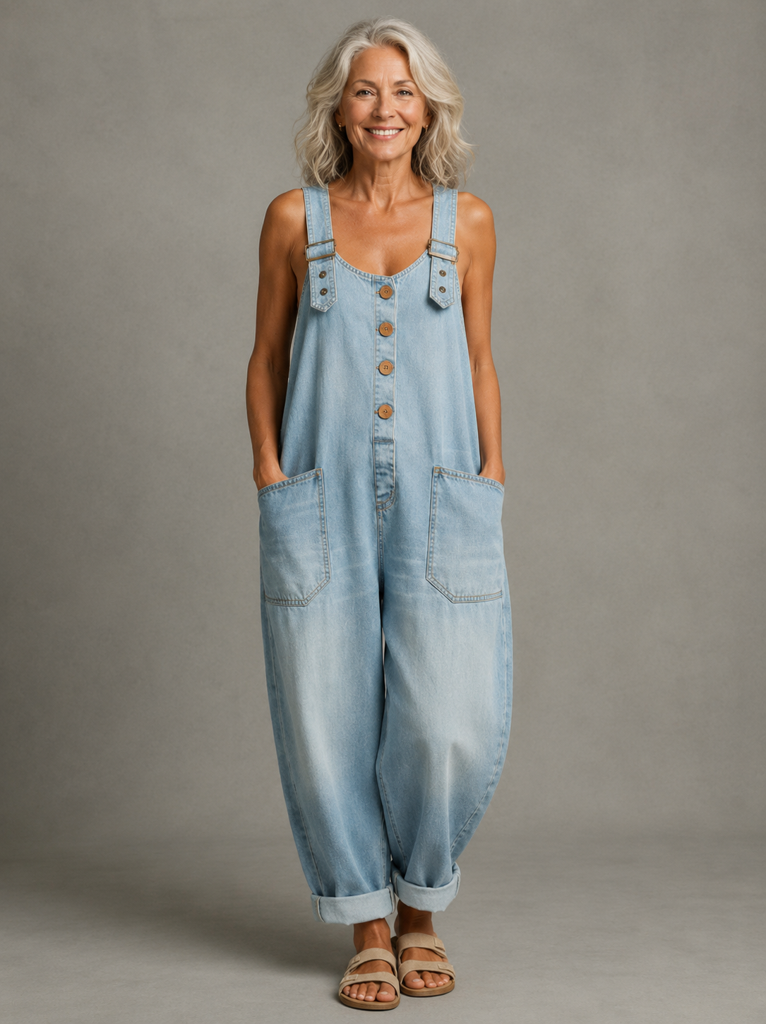 Molly - Women's Denim Jumpsuit
