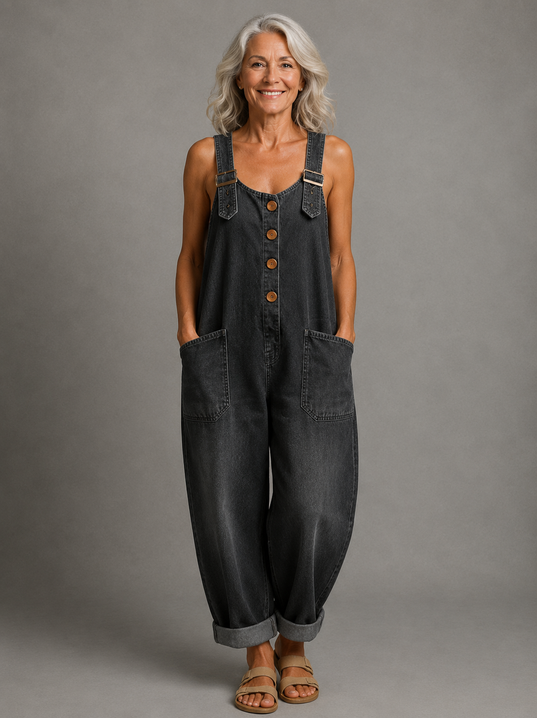 Molly - Women's Denim Jumpsuit