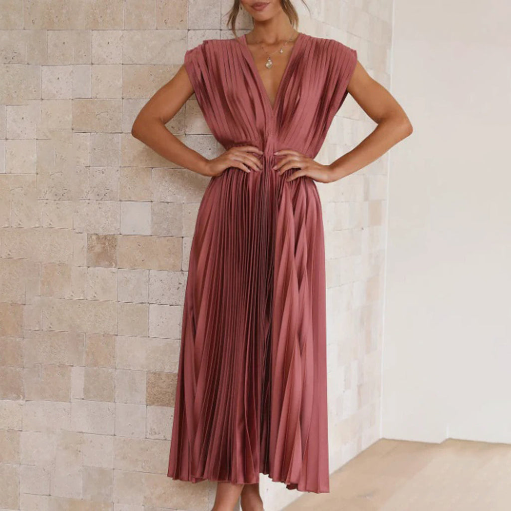 Ellis & Johnson™ | Timeless Pleated Midi Dress