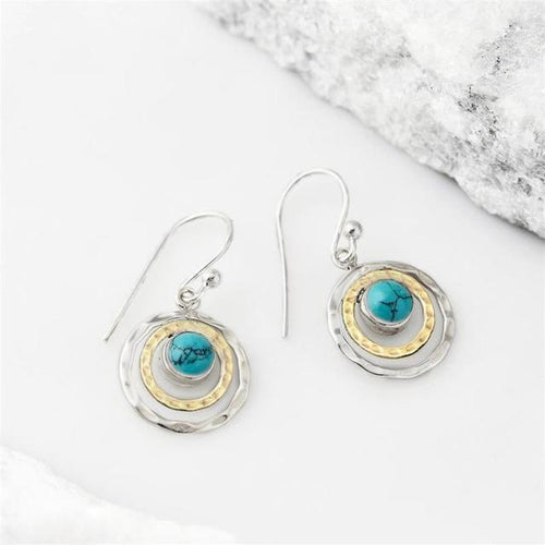 BOHO GOLD SATURN EARRINGS