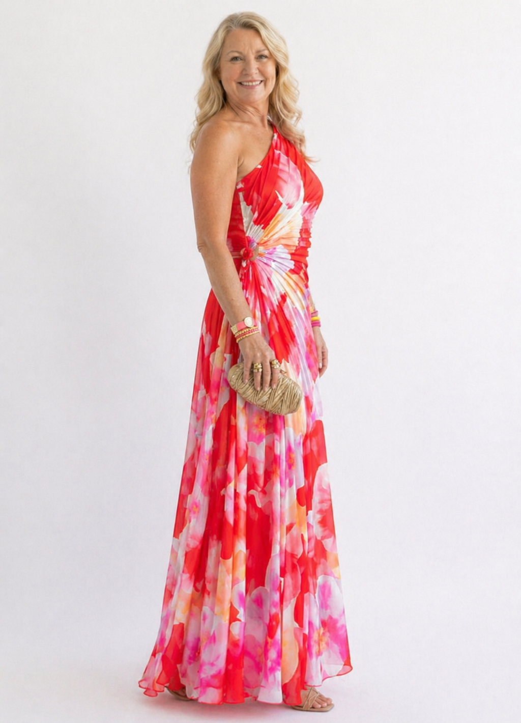 Ellis & Johnson™ | Vibrant Tropical Evening Dress
