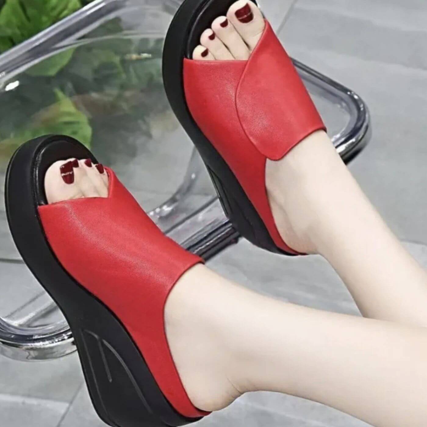 Orthopaedic Slip-on Wedge Sandals