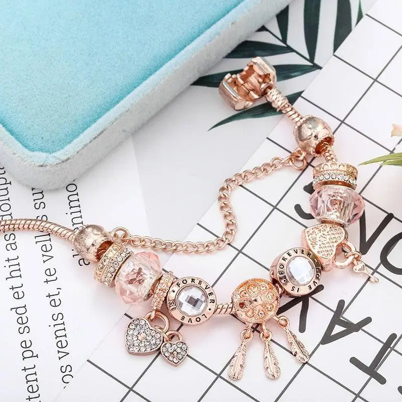 STERLING SILVER DREAMCATCHER CHARM BRACELET