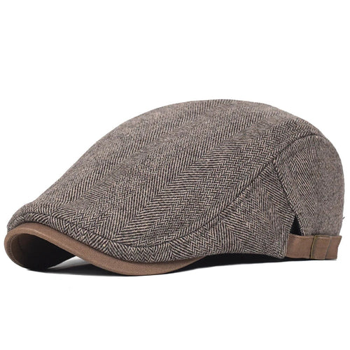 Bloom™ | Modern Men's Cap with Herringbone Pattern