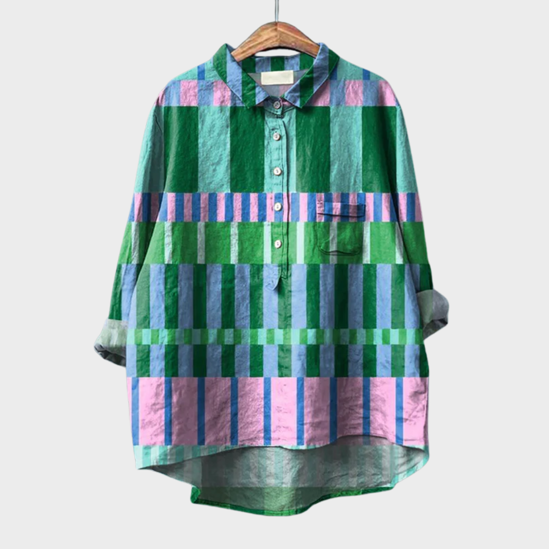 Azélie | Colourful Graphic Blouse