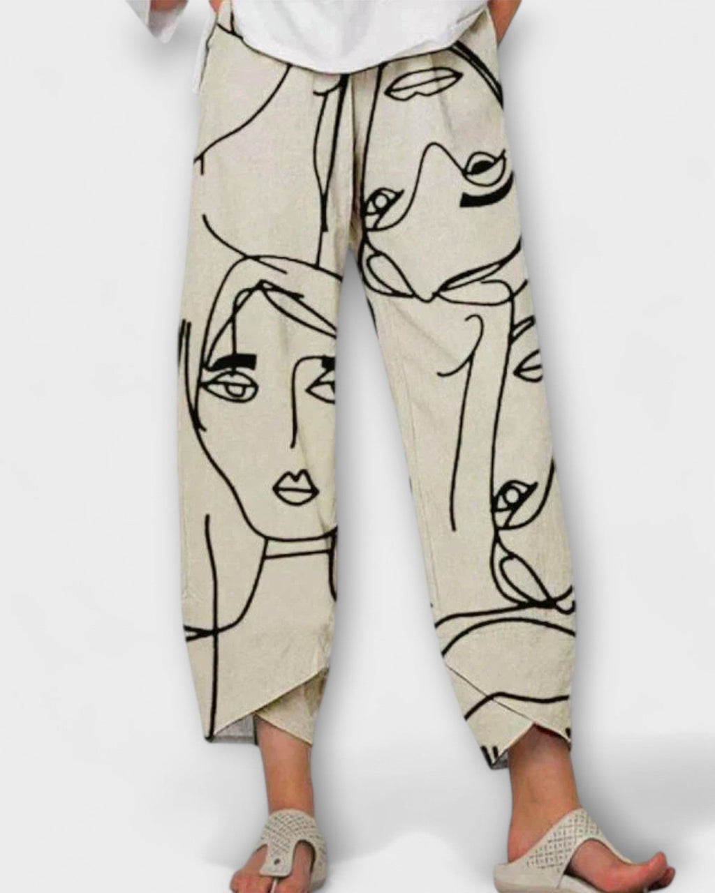 Lynette - Creative Patterned Trousers