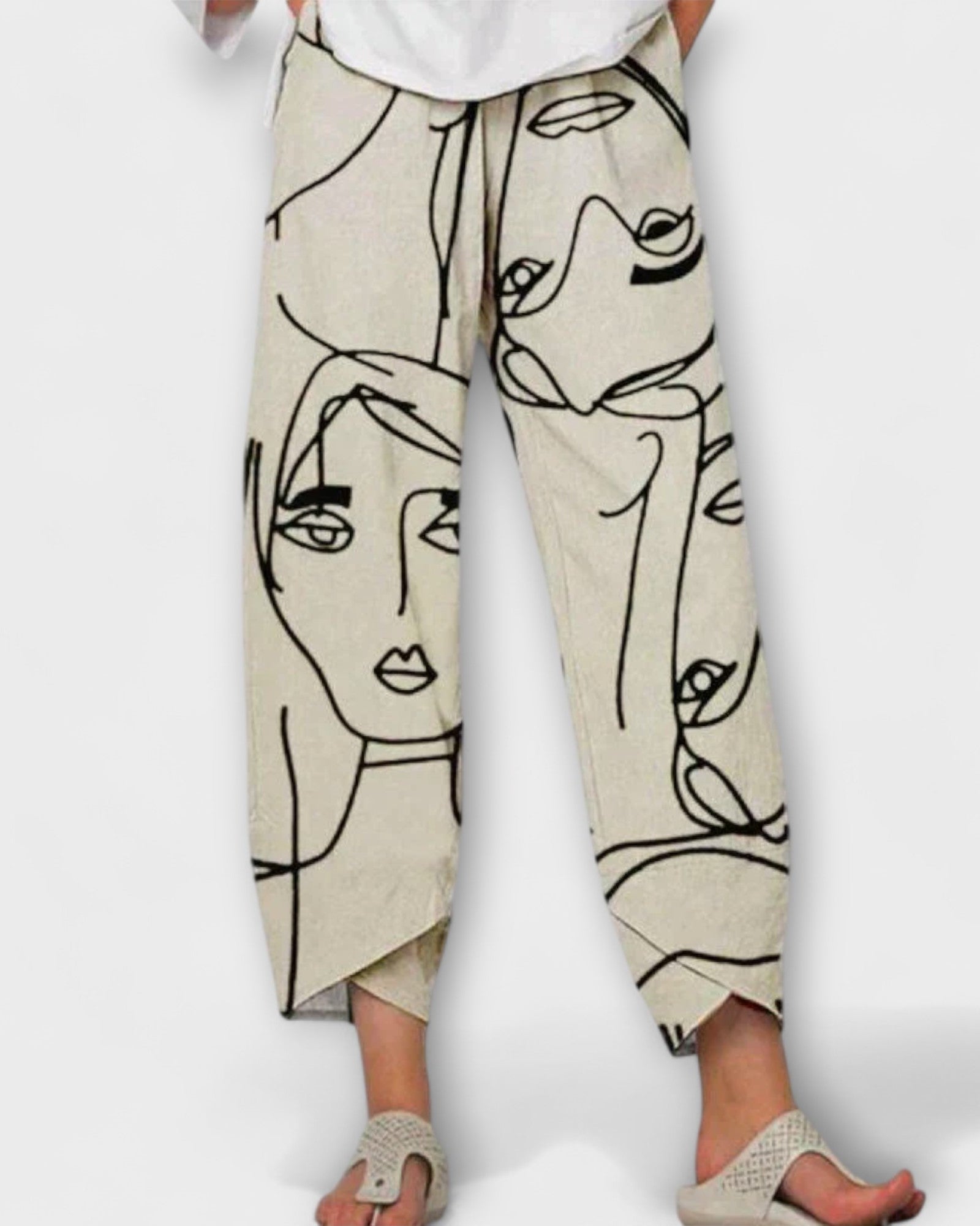 Lynette - Creative Patterned Trousers