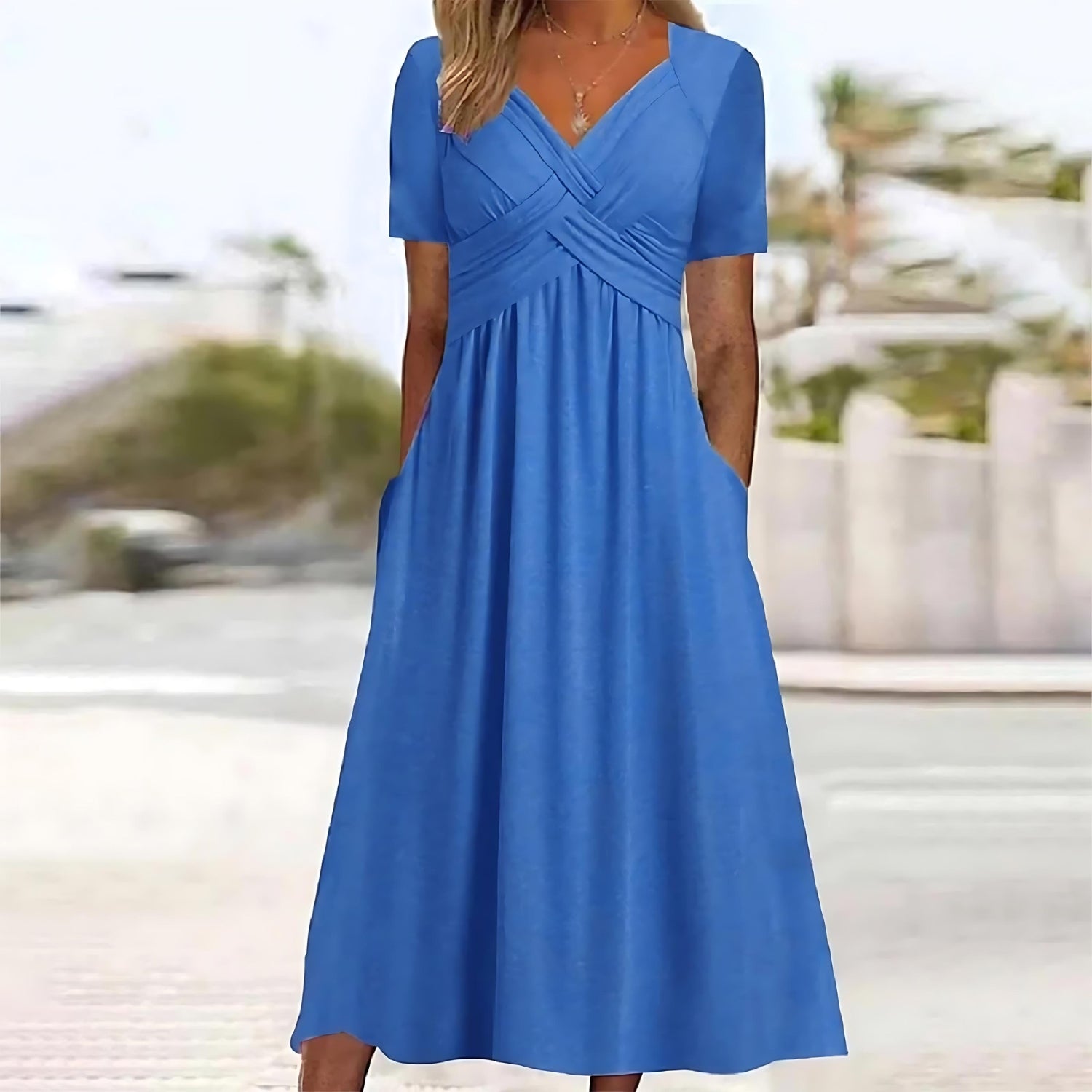 Sarah | Elegant A-Line Midi Dress