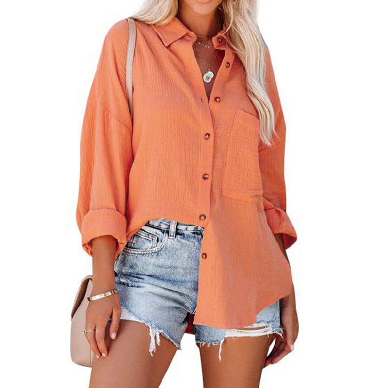 MADELYN | Casual Button-Down Long Sleeve Blouse