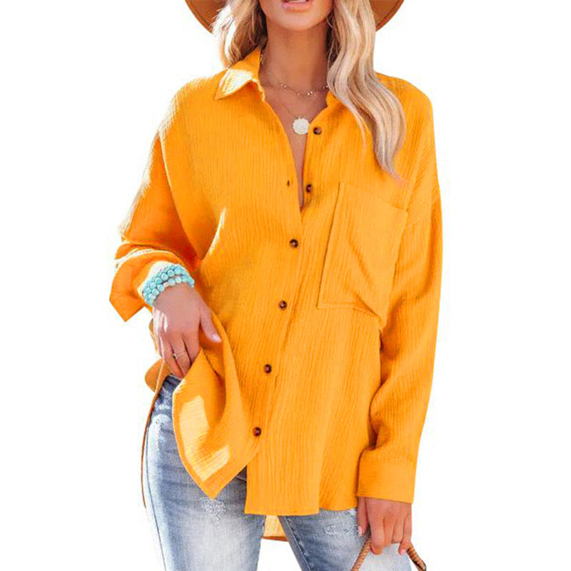 MADELYN | Casual Button-Down Long Sleeve Blouse