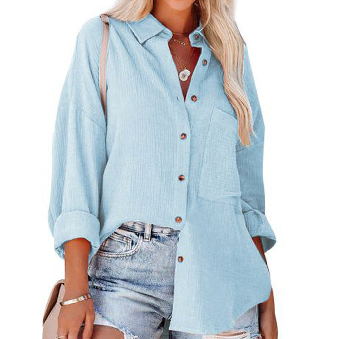 MADELYN | Casual Button-Down Long Sleeve Blouse
