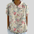 Clémence | Bird & Flower Print Blouse