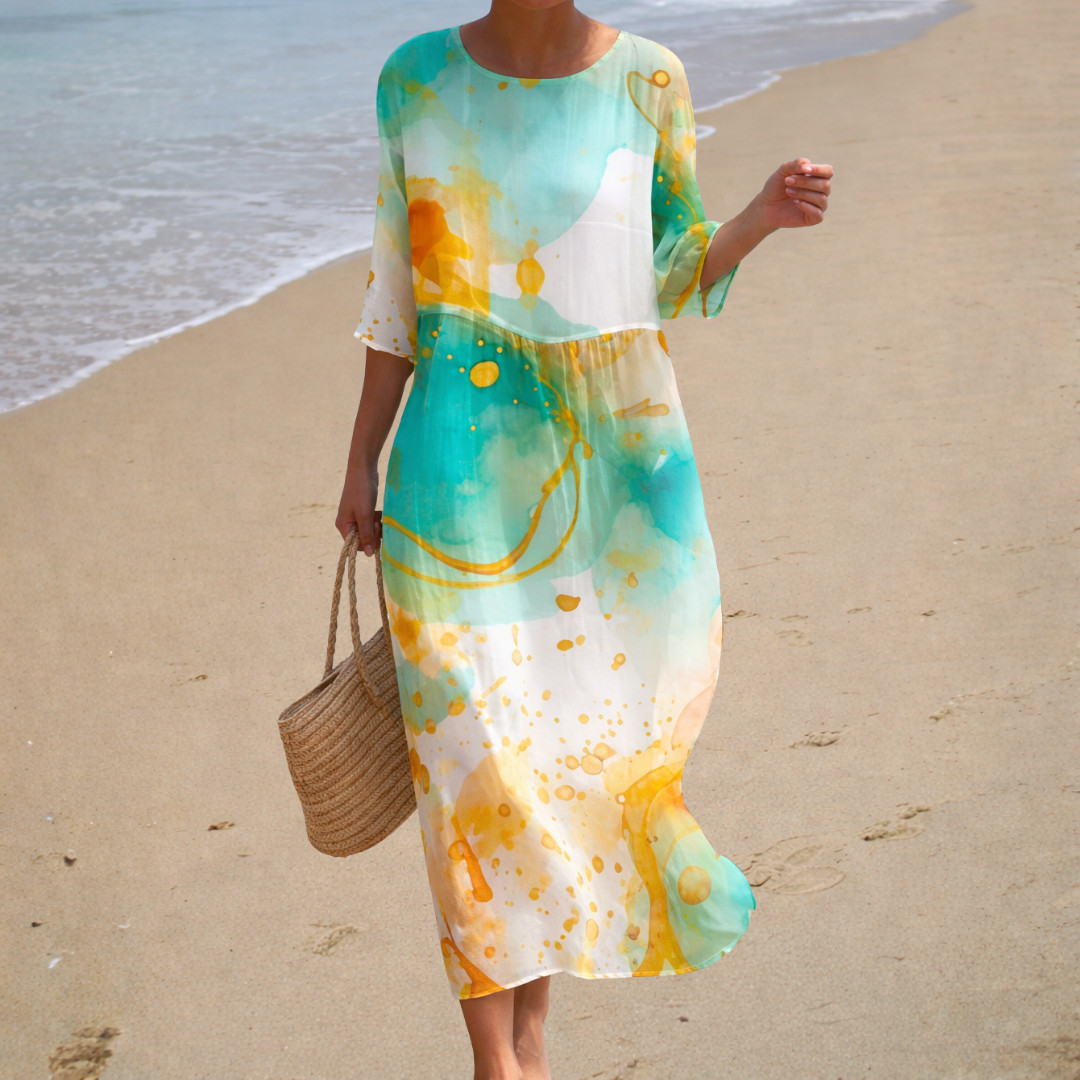 Aurore | Radiant Watercolour Dress