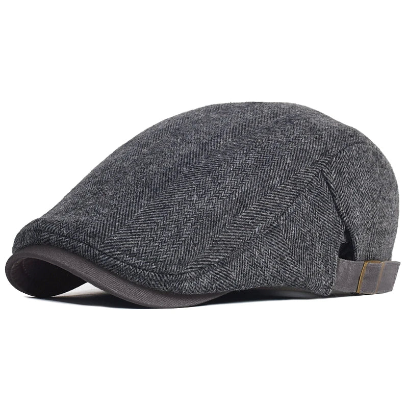 Bloom™ | Modern Men's Cap with Herringbone Pattern