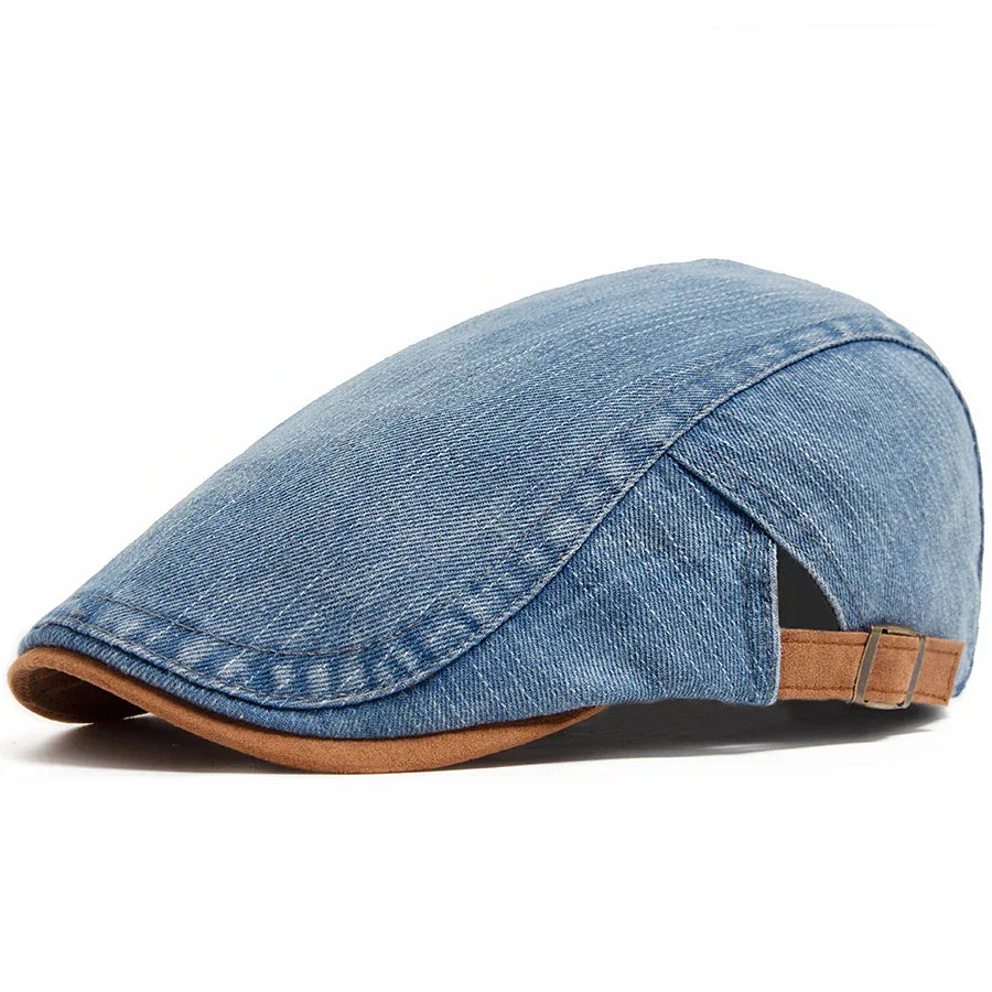 Alexander | Premium Denim Flat Cap – Timeless Style & Everyday Comfort