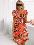 Brigitte – Elegant Flowing Dress with Ruffles