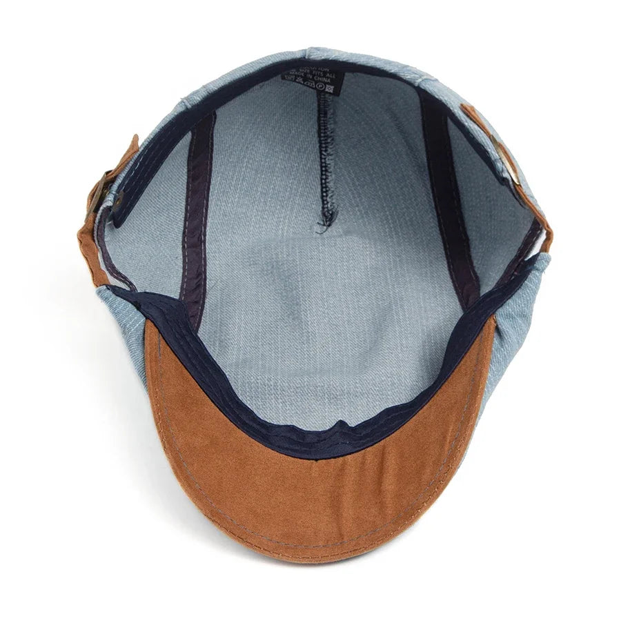 Alexander | Premium Denim Flat Cap – Timeless Style & Everyday Comfort