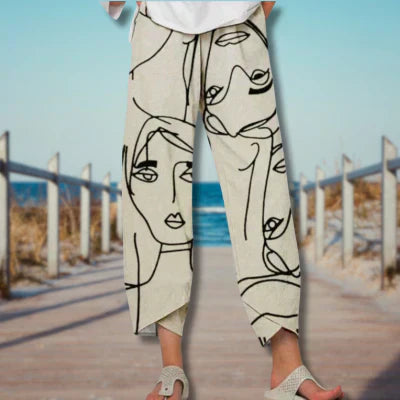 Lynette - Creative Patterned Trousers
