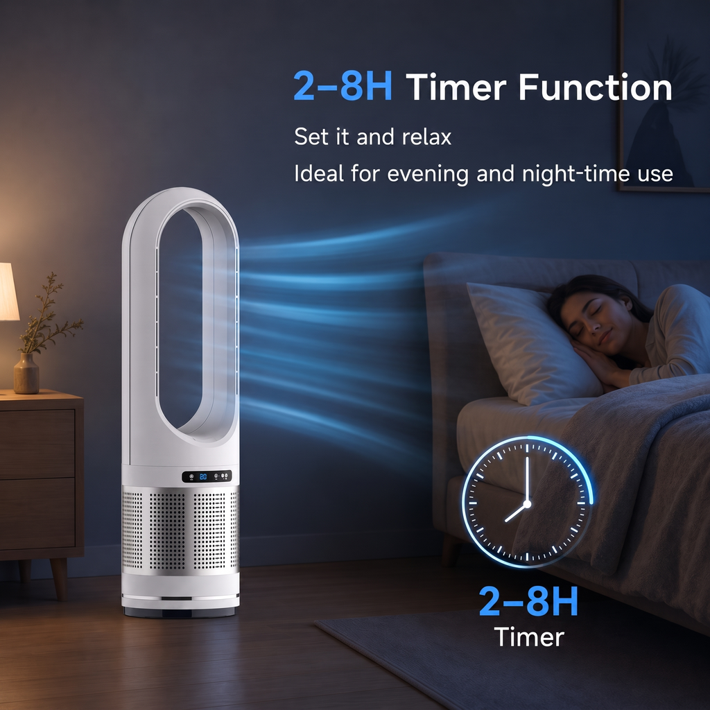 Bladeless Tower Fan With Remote Control