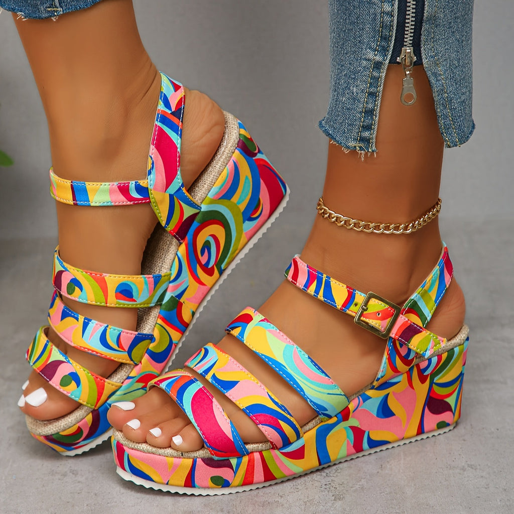 Elsie | Platform Ankle Strap Sandals