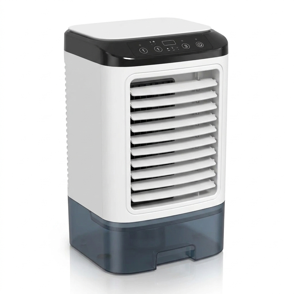 Compact Portable Air Conditioner with 3 Speeds and Ultrasonic Cooling
