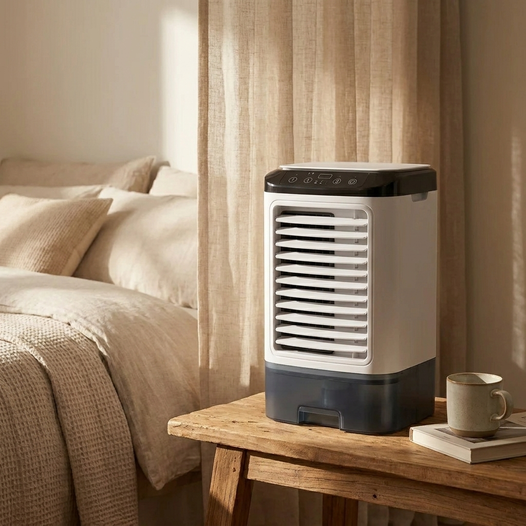Compact Portable Air Conditioner with 3 Speeds and Ultrasonic Cooling