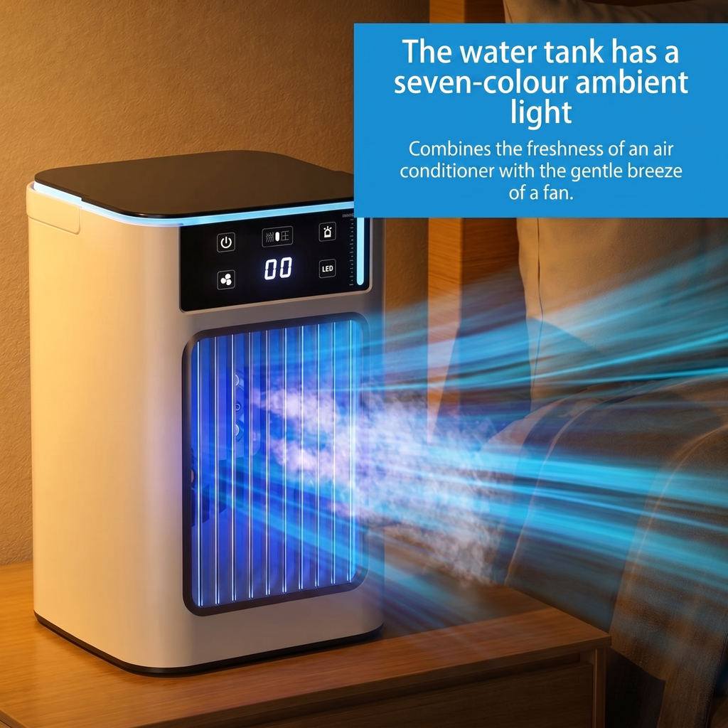 Compact USB Air Cooler with Misting Function