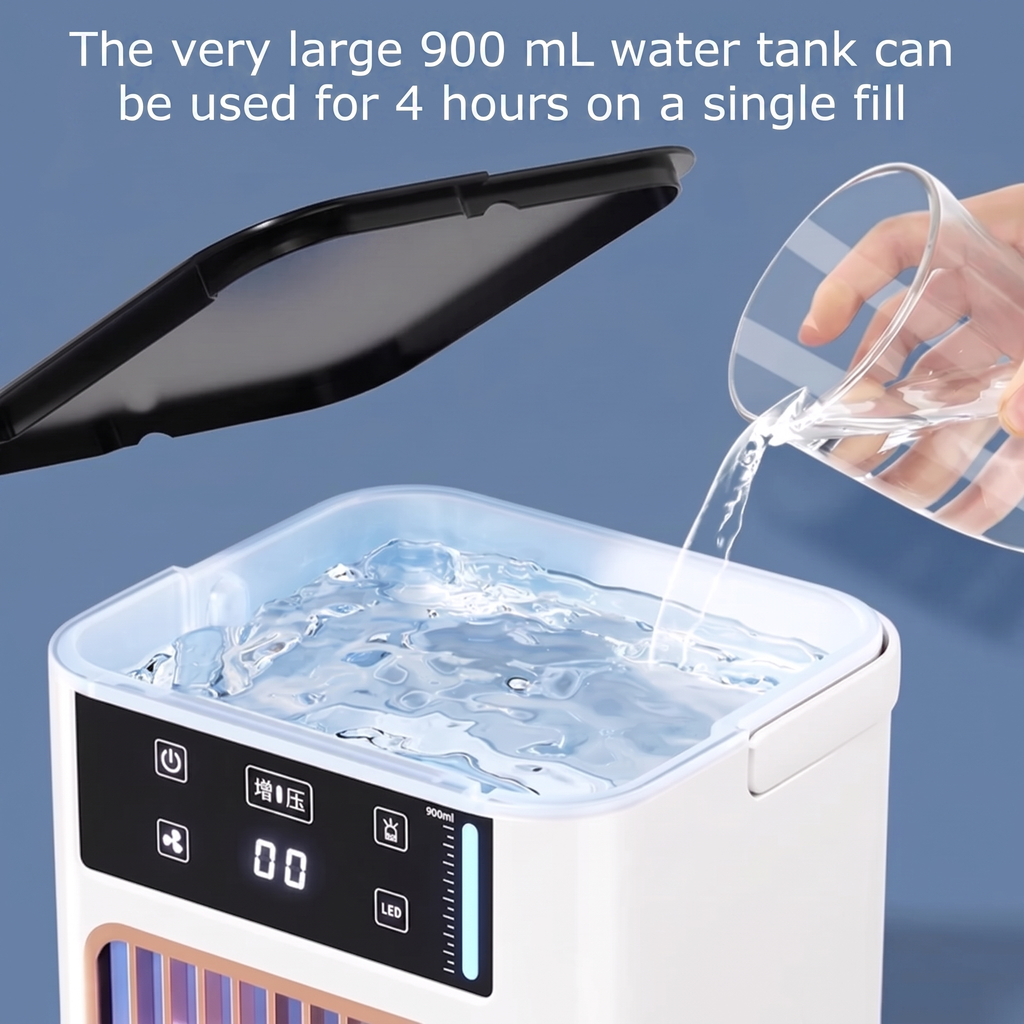 Compact USB Air Cooler with Misting Function