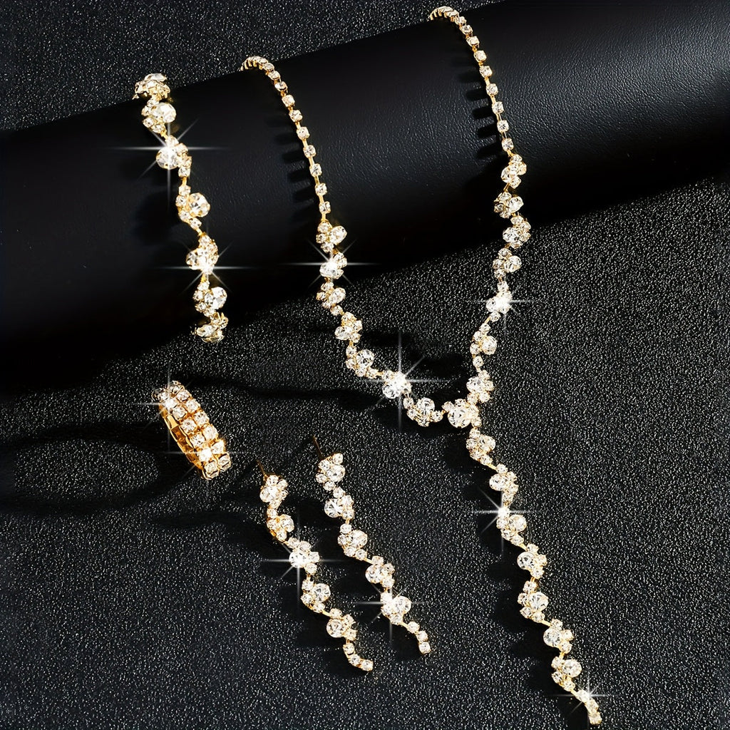 VALERINE | HIGH-END SPARKLE FLOWER JEWELRY SET